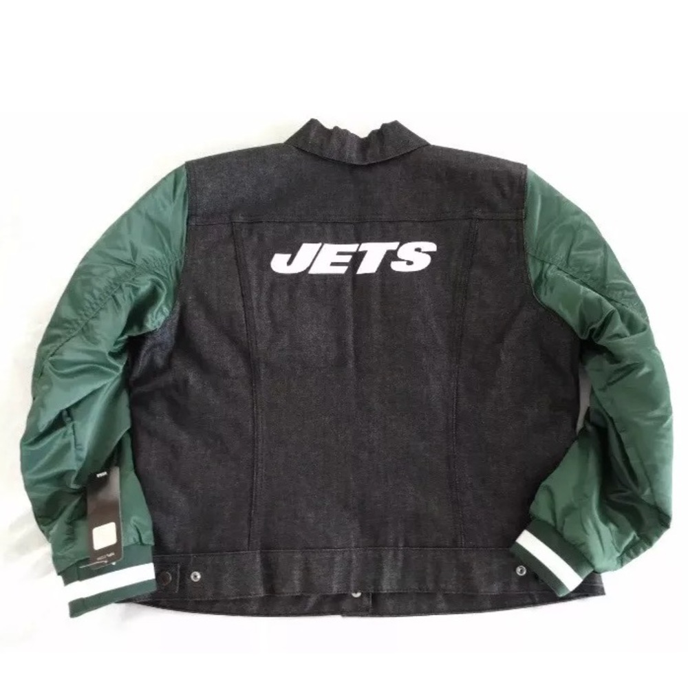 New York jets Levis Denim women’s jacket $158 NEW